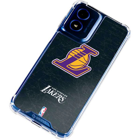 NBA Los Angeles Lakers Secondary Logo Moto G 5G (2024) Clear Case